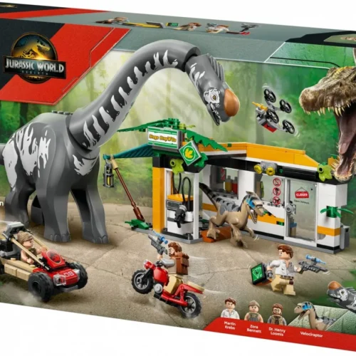 Alternative view of LEGO Bricks Jurassic World 76973 Raptor & Titanosaurus Tracking Mission
