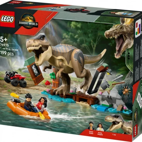 Alternative view of LEGO Bricks Jurassix World 76975 T. rex River Escape