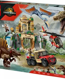 Alternative view of LEGO Bricks Jurassic World 76976 Spinosaurus & Quetzalcoatlus Air Mission