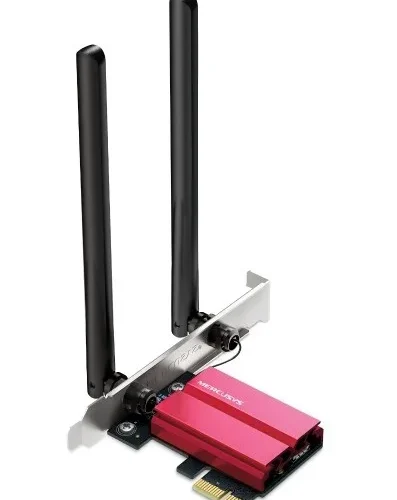TP-LINK AXE5400 Tri-Ban Wi-Fi 6E Bluetooth PCI Express адаптер SPEED: 2402 Mbps at 6 GHz + 2402 Mbps at 5 GHz + 574 Mbps at 2.4