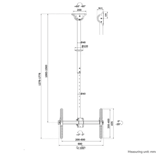 Alternative view of Neomounts Uchwyt do monitora/telewizora CL35-440BL16L