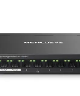 TP-LINK Mercusys 8-Port Gigabit Desktop Switch with 7× Gigabit PoE+ Ports 1× Gigabit Non-PoE Ports MS108GP
