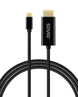 Alternative view of Savio USB-C to HDMI кабел SAVIO