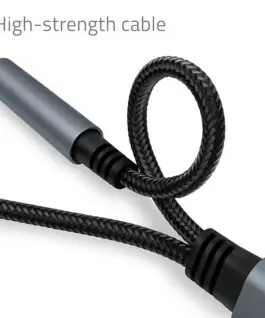 Qoltec адаптер 2w1 USB C USB C Jack 3.5mm PD 15W