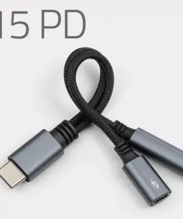 Qoltec адаптер 2w1 USB C USB C Jack 3.5mm PD 15W