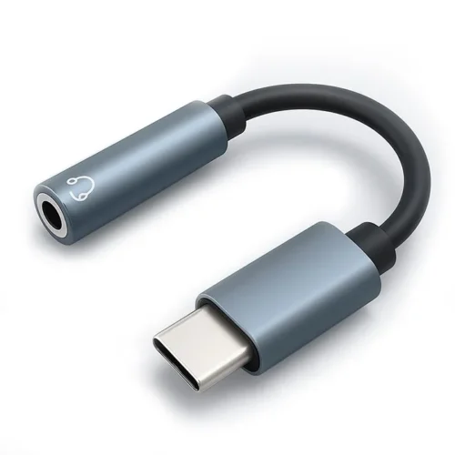 Qoltec адаптер USB C Jack 3.5mm 10cm