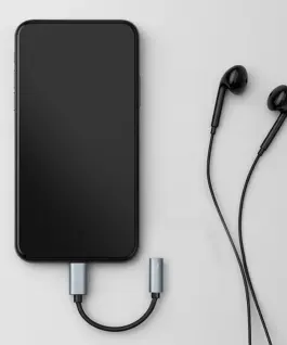 Alternative view of Qoltec адаптер USB C Jack 3.5mm 10cm