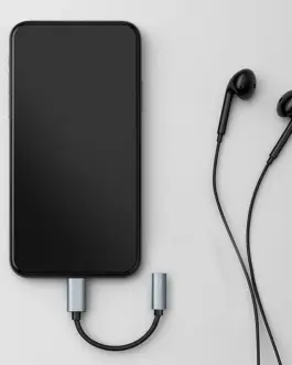 Alternative view of Qoltec адаптер USB C Jack 3.5mm 10cm