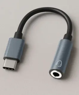 Qoltec адаптер USB C Jack 3.5mm 10cm