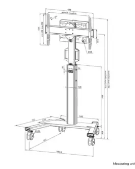 Alternative view of Neomounts Wózek na TV FL50S-825WH1 37-75 инча BIAŁY
