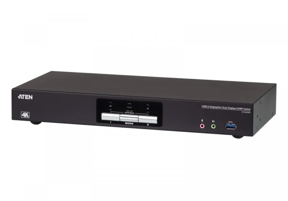 ATEN 2-Port USB 3.0 4k DP Dual Display KVMP Switch