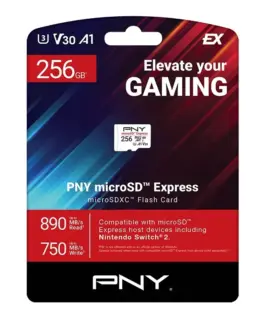Alternative view of PNY памет card microSD Express 256GB P-SDU256P31880EXP-GE