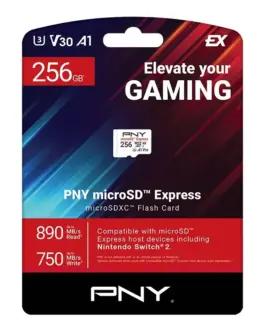 Alternative view of PNY памет card microSD Express 256GB P-SDU256P31880EXP-GE