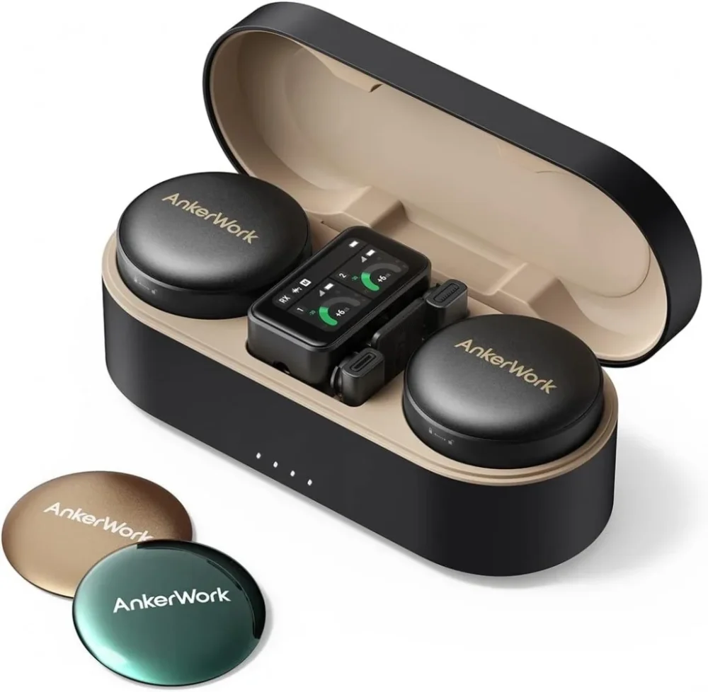 Anker Microphone M650 BT USB-C + адаптерs черен