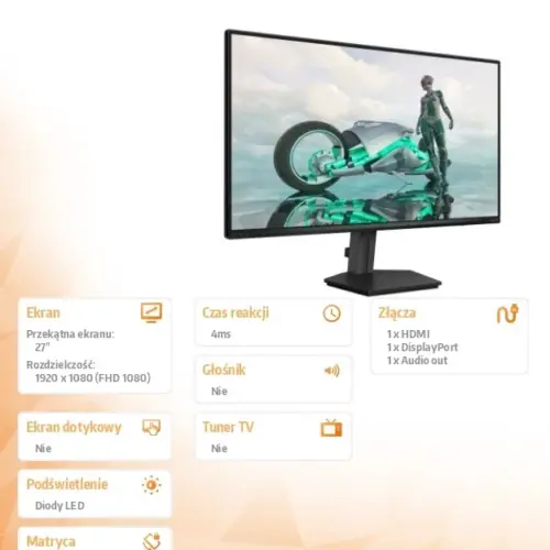 Alternative view of Philips Monitor 27M2N3200NF 27 inches IPS 144Hz HDMI DP