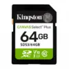 Kingston памет card SD 64GB Canvas Select Plus Gen3 100MB/s