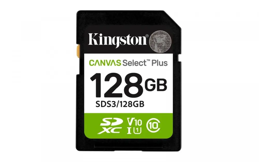 Kingston памет card 128GB Canvas Select Plus Gen3 150MB/s