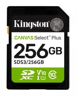 Kingston памет card SD 256GB Canvas Select Plus Gen3 150MB/s