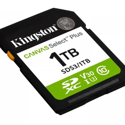 Alternative view of Kingston памет card SD 1TB Canvas Select Plus Gen3 150MB/s