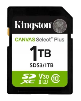 Kingston памет card SD 1TB Canvas Select Plus Gen3 150MB/s