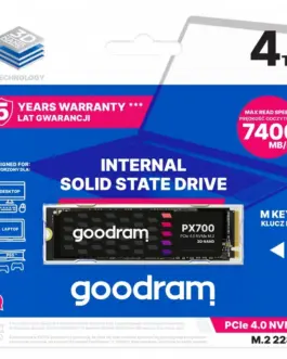Alternative view of GOODRAM SSD PX700 4TB M.2 PCIe 2280 4x4 7400/6500MB/s