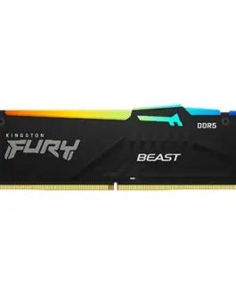 Kingston памет DDR5 Fury Beast RGB 64GB(1*64GB)/5600 CL36 черен