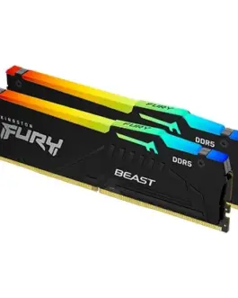 Kingston памет DDR5 Fury Beast RGB 128GB(2*64GB)/5600 CL40 черен