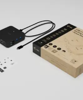 Alternative view of i-tec USB-C DP Dual HDMI Docking Station with Power Delivery 100 W