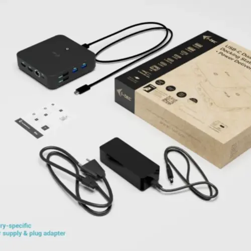 Alternative view of i-tec USB-C DP Dual HDMI Docking Station with Power Delivery 100 W + i-tec универсално зарядно 100W