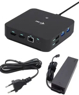 i-tec USB-C DP Dual HDMI Docking Station with Power Delivery 100 W + i-tec универсално зарядно