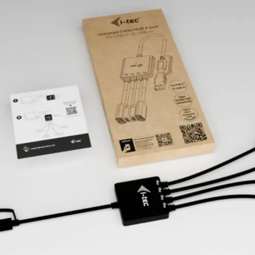 Alternative view of i-tec USB-C/A кабел 4HU B 2xUSB-C 2xUSB-A