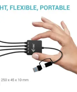i-tec USB-C/A кабел 4HU B 2xUSB-C 2xUSB-A