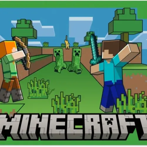 Alternative view of Kids Euroswan подложка за мишка 80x30cm Minecraft