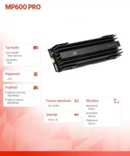 Corsair SSD 4TB MP600 PRO 7000/6850 MB/s PCIe M.2