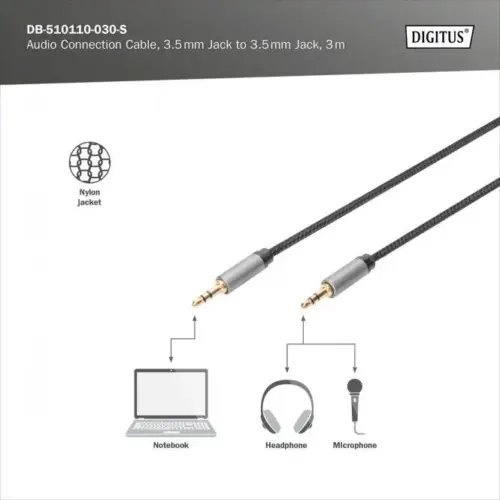 Digitus Audio кабел за връзка DB-510110-030-S