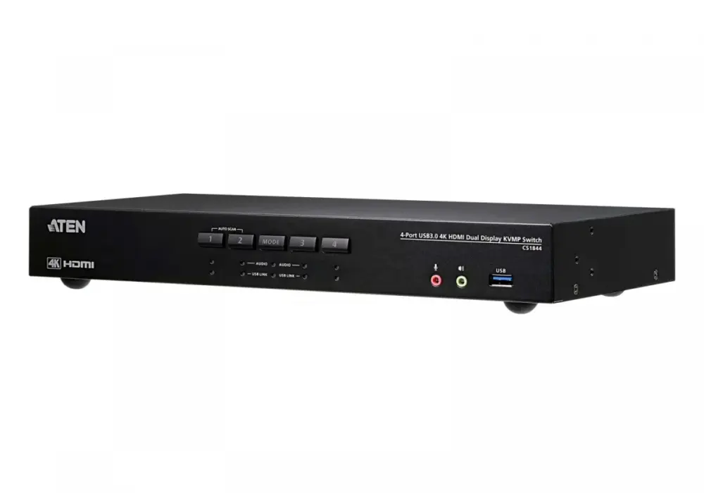 ATEN 4-Port USB3.0 4K HDMI Dual Display KVMP Switc