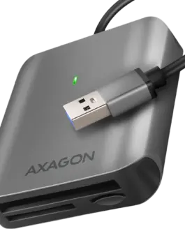 Карта памет Axagon Aluminum high-speed USB-A 3.2 Gen 1 memory card reader. 3 slots