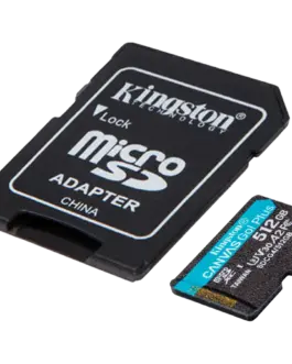 Alternative view of Карта памет Kingston 512GB microSDXC Canvas Go Plus Gen4 200MB/s A2 U3 V30 Card + Adapter