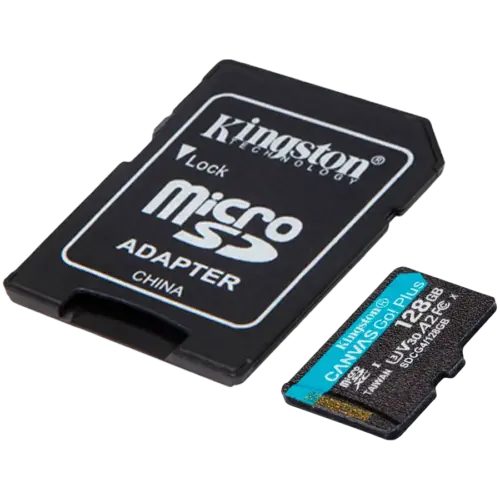 Карта памет KINGSTON 128GB microSDXC Canvas Go Plus Gen4 200MB/s A2 U3 V30 Card +