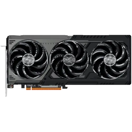 Видео карта ASROCK Video Card AMD Radeon RX 9070 XT Steel Legend Dark 16GB GDDR6 256-bit 3x DisplayPort 2.1a 1x HDMI 2.1