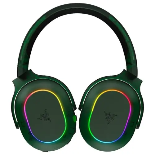 Геймърски слушалки Razer Barracuda X Chroma Phantom Green Edition Gaming Headset Black Oval Ear Cushions 2.4 GHz Wireles