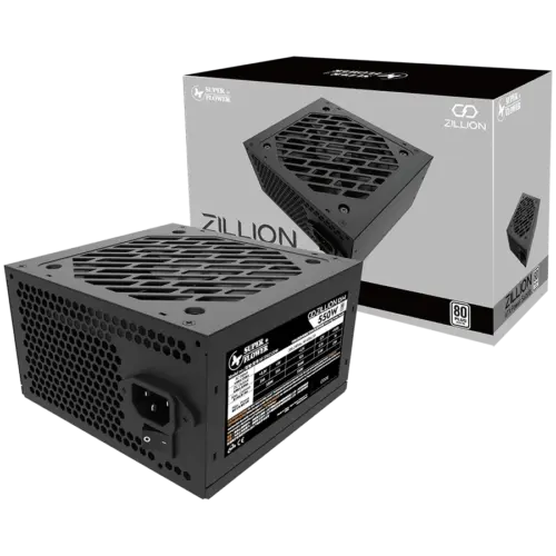 Захранване за компютър Super Flower Zillion DW White 550W ATX 2.4 80 Plus White Flat Black Cables 120mm Fan 140mmx150mmx
