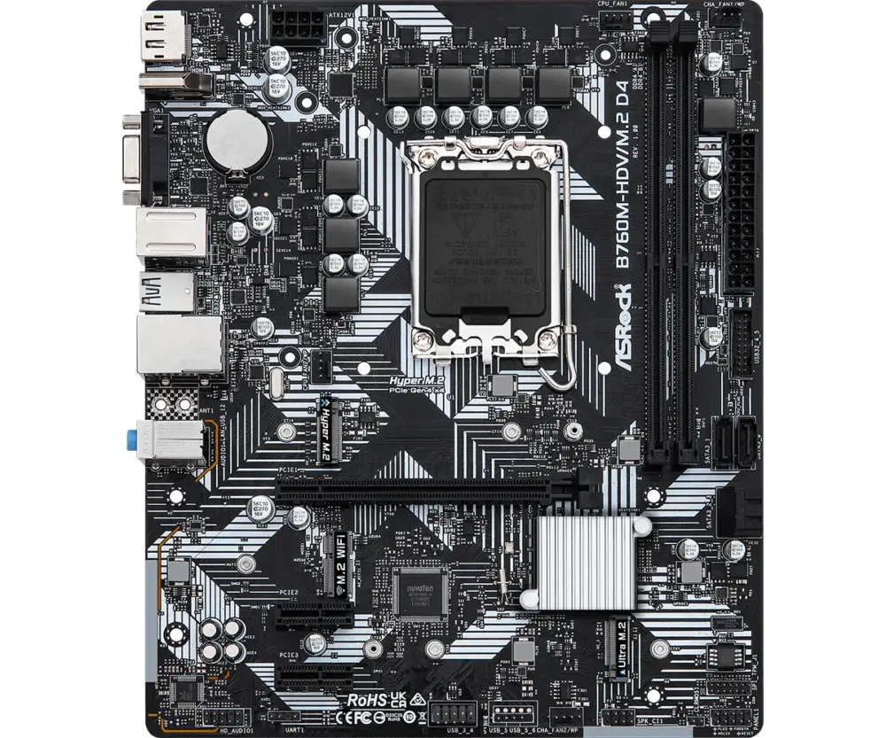 Дънна платка ASRock B760M-HDV M.2 LGA1700 ATX