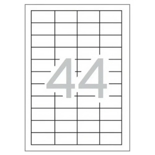 УНИВЕРСАЛНИ ЕТИКЕТИ - 485 mm x 254 mm - 44 броя на лист - 100 листа - PN BR1895 - OUTLET -