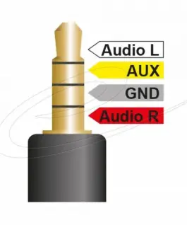 Alternative view of Delock Кабел стерео жак 3.5 мм 4 пинов мъжки ъглов > 3 x RCA мъжки 1.5 м
