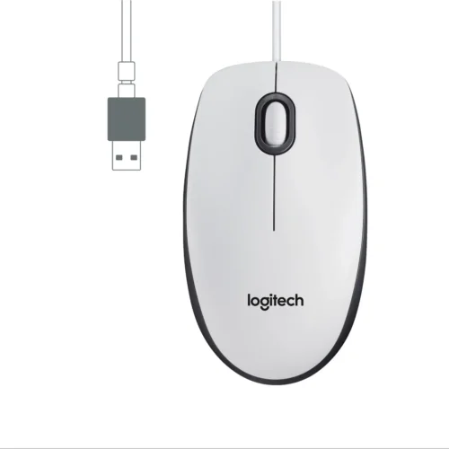 МИШКА LOGITECH M100 – Жична – White – PN 910-006764