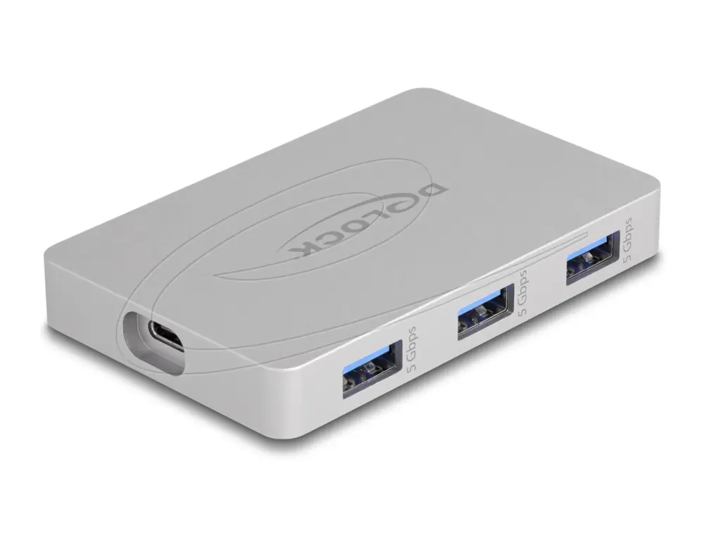 Delock Хъб USB-C 7 порта 3x USB-A 5 Gbps  3x USB-C 1xUSB-C PD 85 W