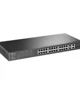 24-портов 10/100 Mbps PoE+ TP-Link JetStream TL-SL2428P комутотор с 4-Gigabit порта и 2 SFP слота