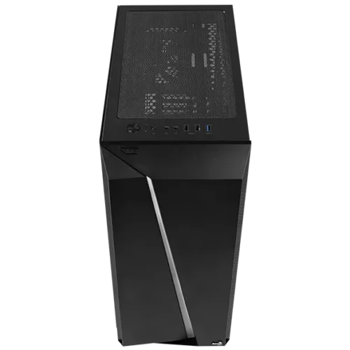 Кутия за настолен компютър Aerocool Cylon Pro RGB прозрачен панел от закалено стъкло CYLON-PRO-G-BK-V2 –