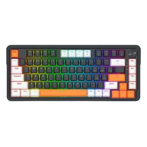 Геймърска механична клавиатура Redragon Landshaker K714BWO-RGB с RGB осветление -